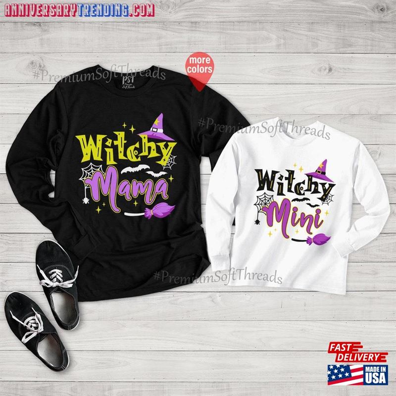 Witchy Mama Long Sleeve Mini Shirt And Hoodie Unisex -Bipubunny Store