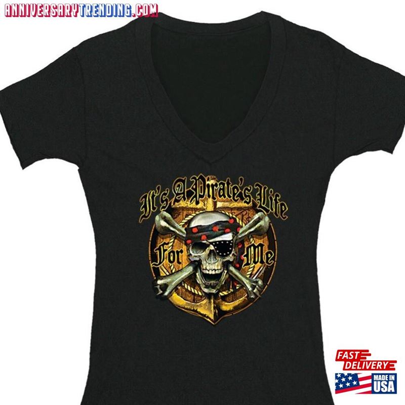 Women’s It A Pirates Life For Me Pirate Skull Crossbones Jolly Roger Treasure Gold Shipwreck Gaspar V Unisex Sweatshirt – Bipubunny Store