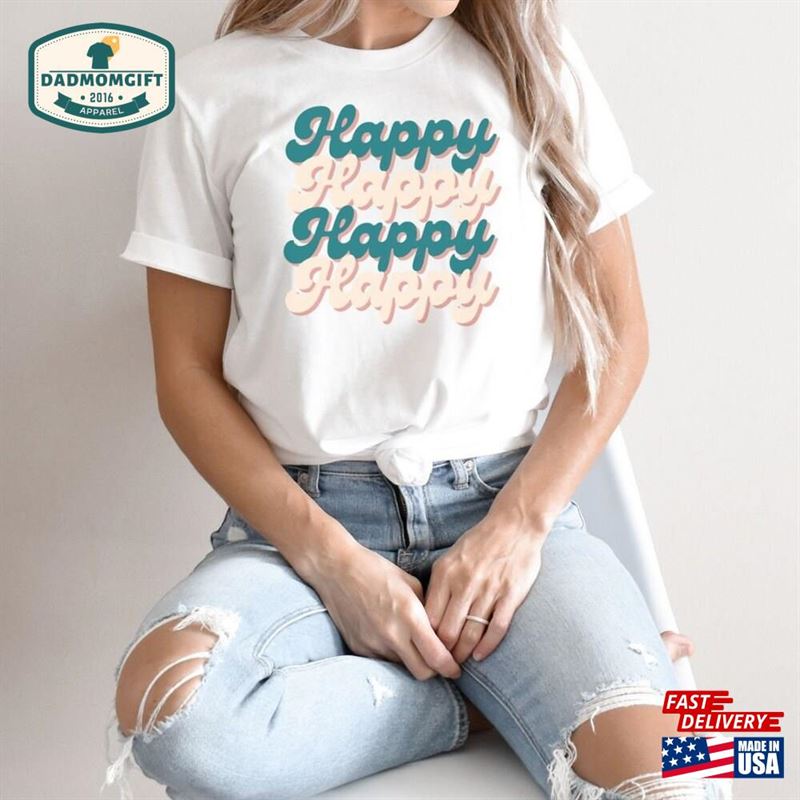 Womens T-Shirts Bestseller Happy Summer T-Shirt For Her Best Seller Shirt Mom Classic