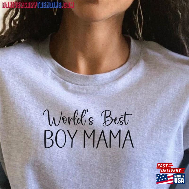 World’s Best Boy Mama Tee Gift For Mom Sweatshirt Classic – Bipubunny Store