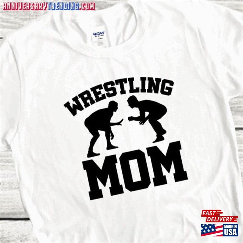 Wrestling Mom Shirt Shirts Team Support Sweatshirt Unisex -Bipubunny Store