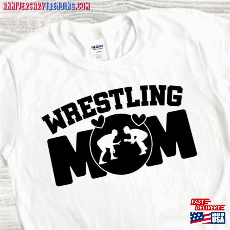 Wrestling Mom Shirt Tee Family Support Shirts Hoodie Unisex -Bipubunny Store