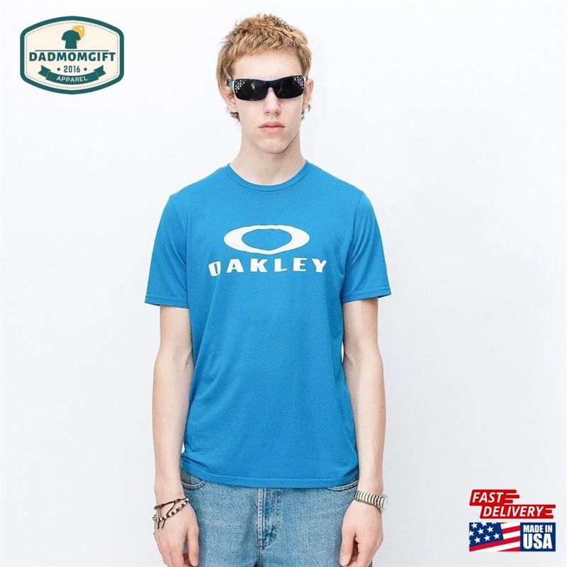 Y2k Vintage Gorpcore Sports Logo T Shirt In Celestial Blue Unisex Sweatshirt