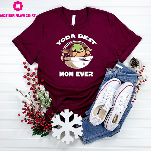 Yoda Best Mom Ever Shirt, Mother Shirt, Baby Yoda Shirt, Mama Shirt, Gift For Mother, Motherhood Shirt, Mother’s Day Shirt, Mom Shirt