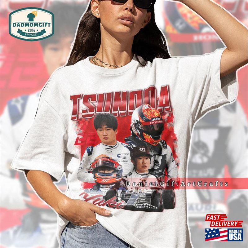 Yuki Tsunoda 22 Retro Vintage 90’S Shirt Racing Bootleg Homage Tee Classic Hoodie