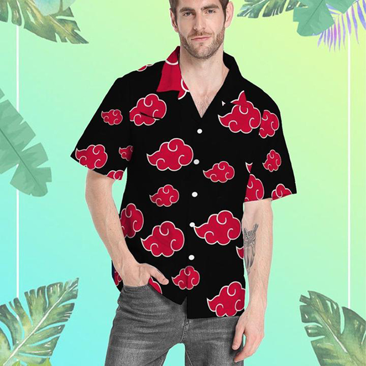 3D Akatsuki Symbol Hawaiian Shirt