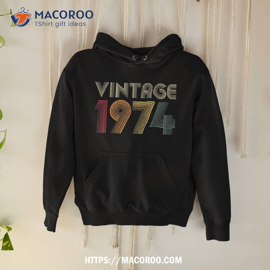 45th Birthday Gift Vintage 1974 Retro Mom Dad Shirt