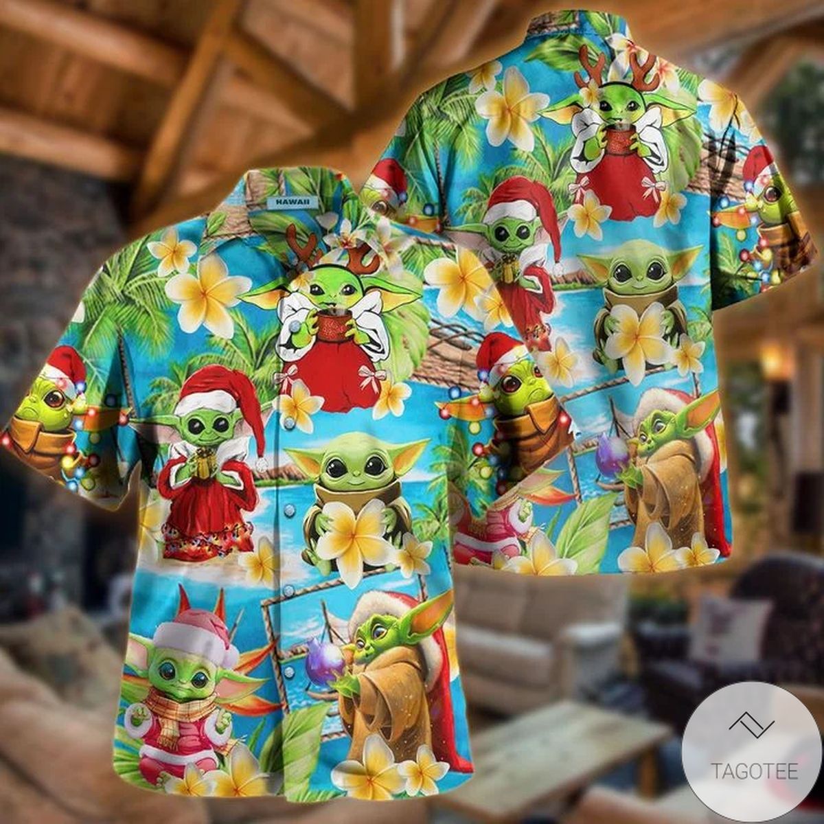 A Merry Christmas I Wish You Yoda Hawaiian Shirt