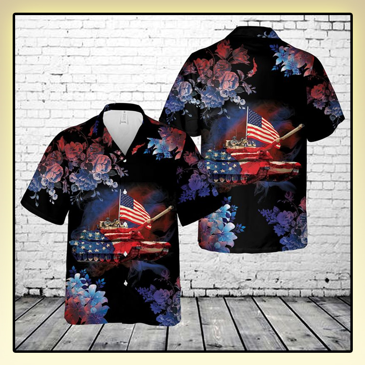 Abrams Battle Tank 4Th Of July Hawaiian Shirt