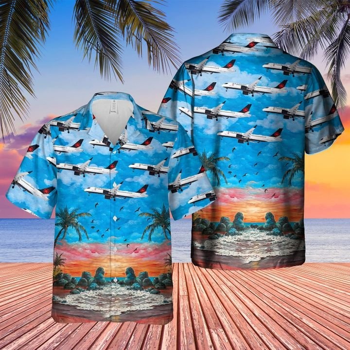 Air Canada Airbus A220300 Hawaiian Shirt