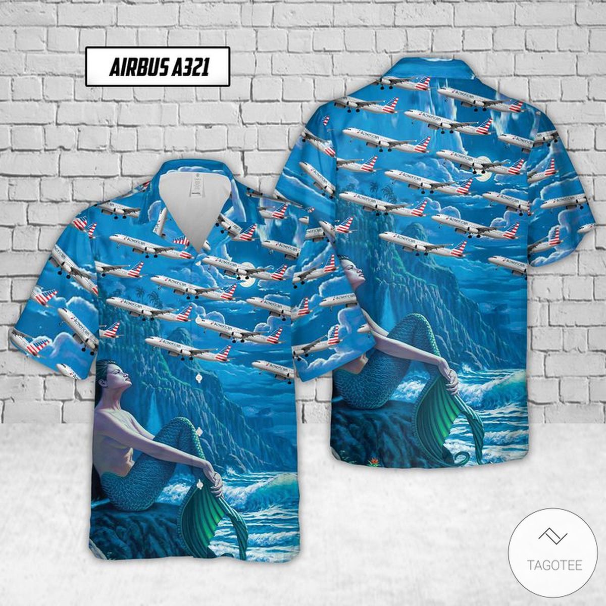 Airbus A321 American Airlines Hawaiian Shirt