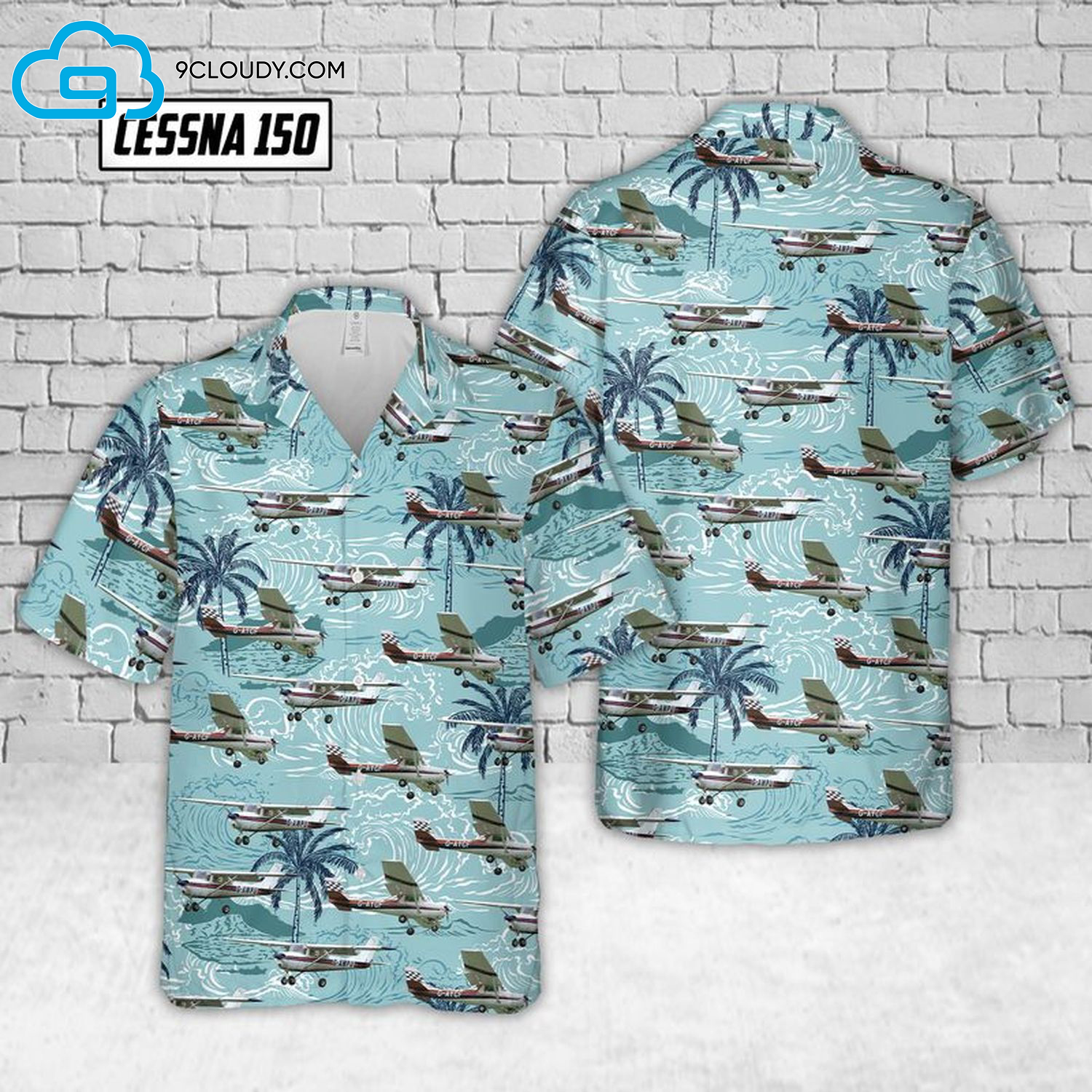 Airplane Cessna 150 Full Print Hawaiian Shirt