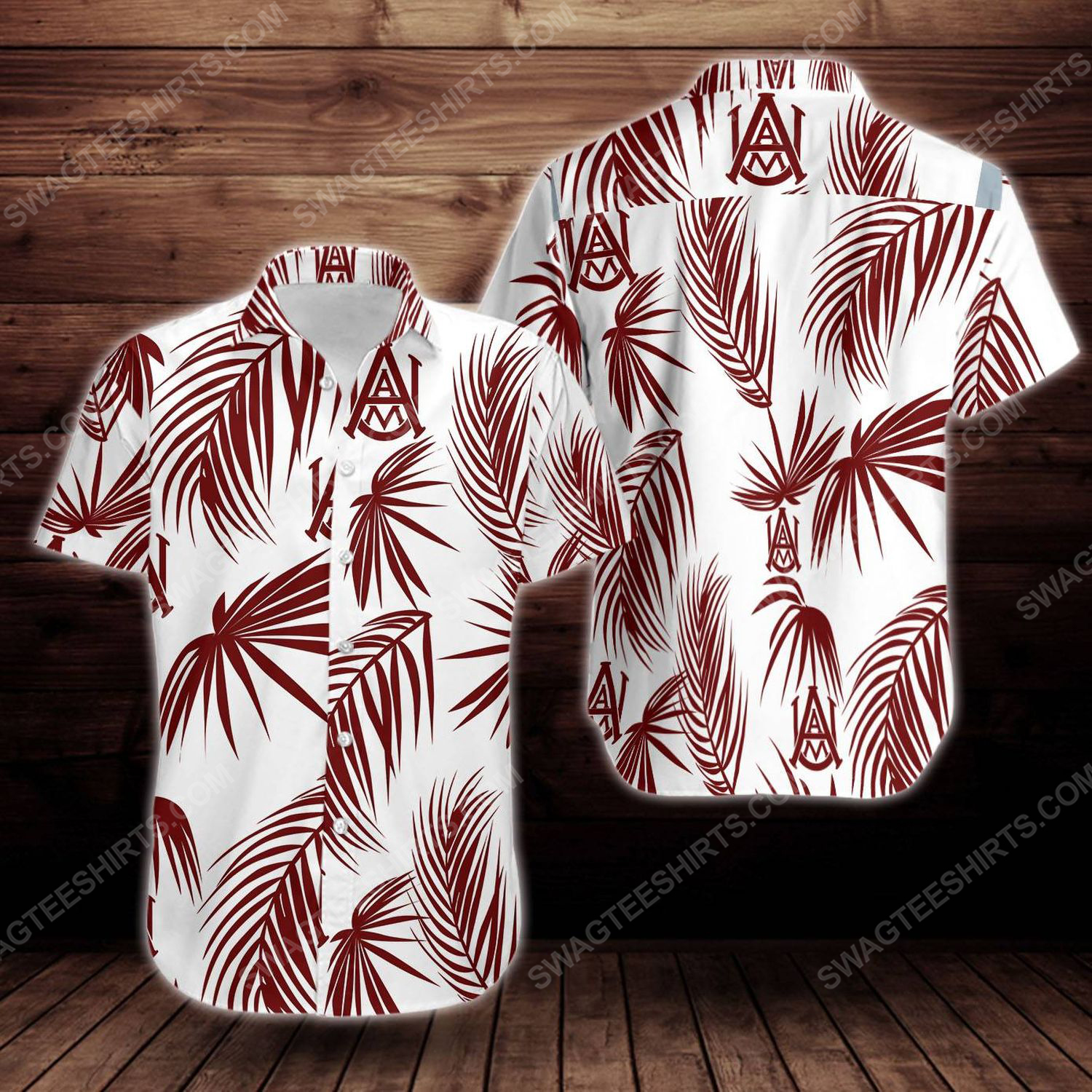 Alabama Am Bulldogs And Lady Bulldogs Short Sleeve Hawaiian Shirt