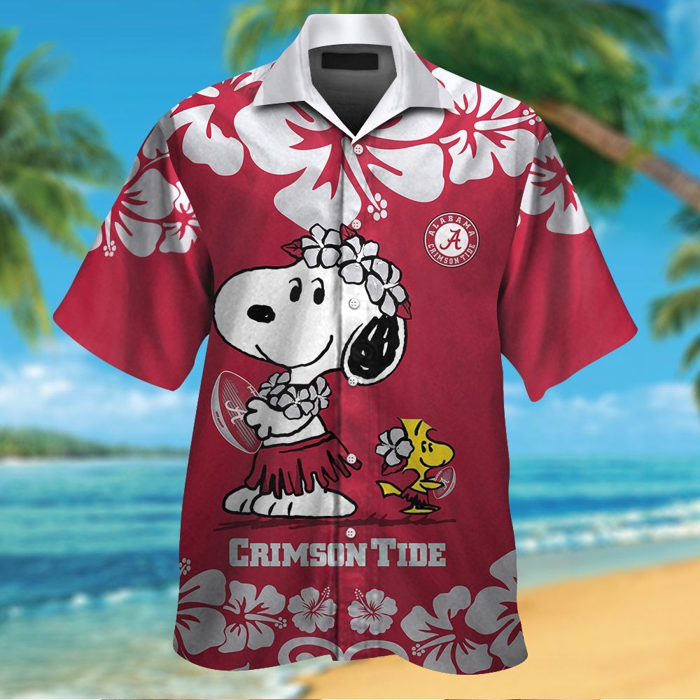 Alabama Crimson Tide & Snoopy Hawaiian Shirt Hot Trendy Summer 2024