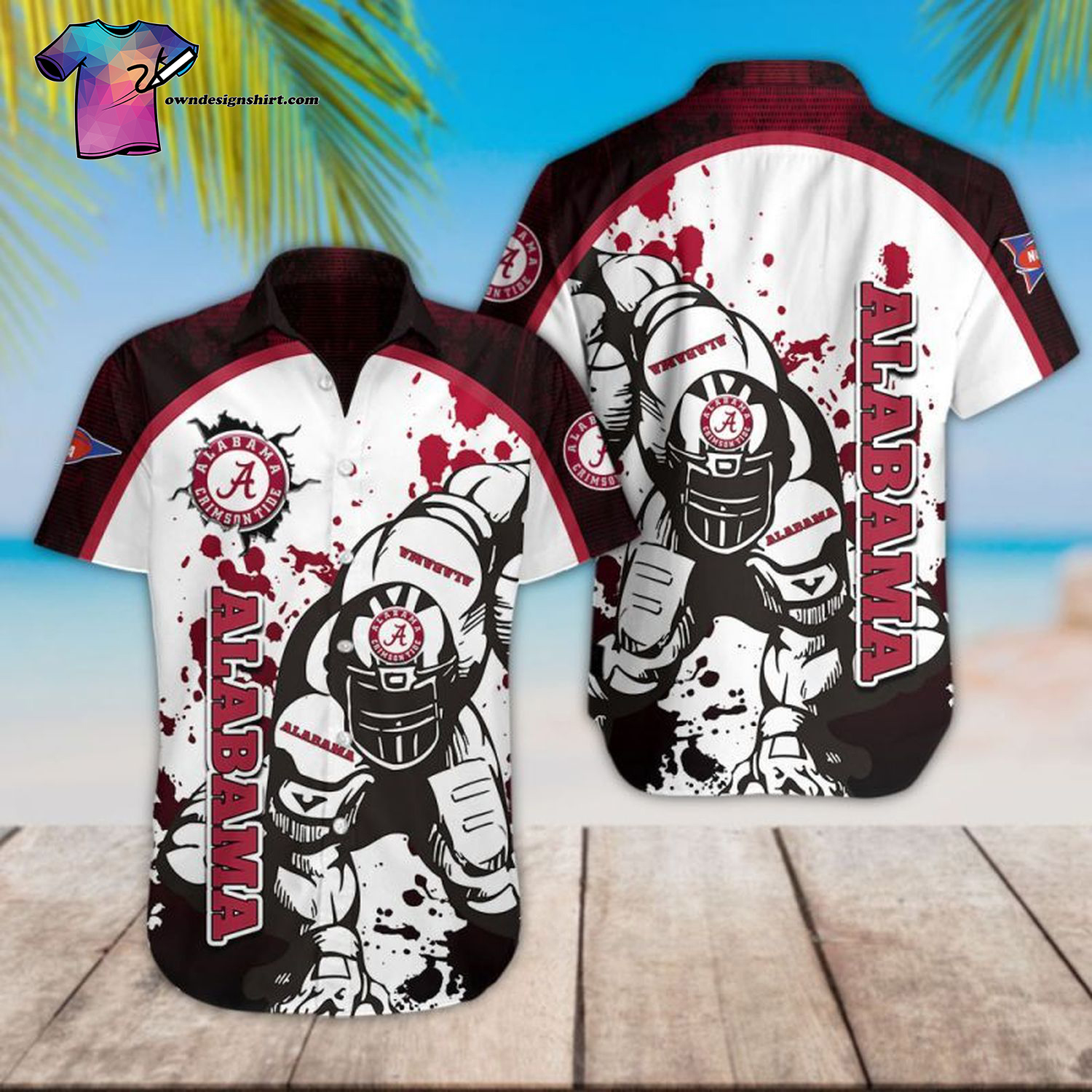 Alabama Crimson Tide Football Player Hawaiian Shirt