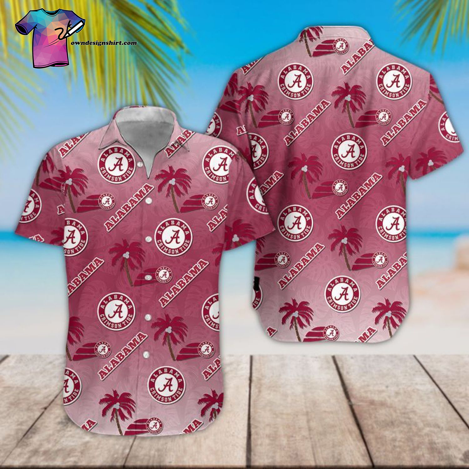 Alabama Crimson Tide Football Team Hawaiian Shirt