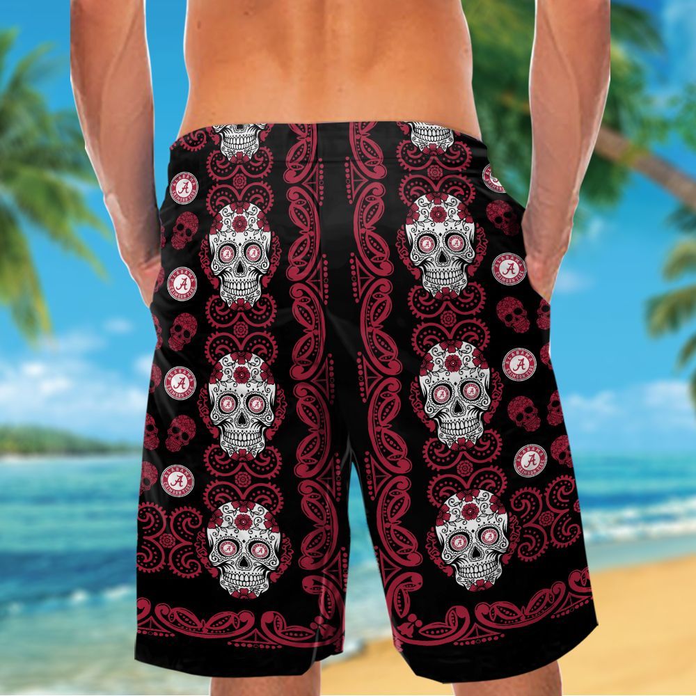 Alabama Crimson Tide Skull Hawaiian Shirt Hot Trendy Summer 2024