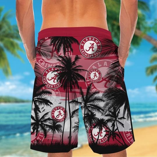 Alabama Crimson Tide Tropical Hawaiian Shirt Short