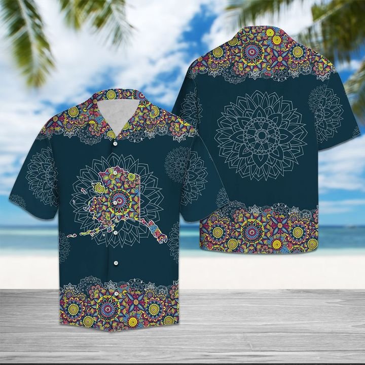 Alaska Mandala Hawaiian Shirt Summer Button Up