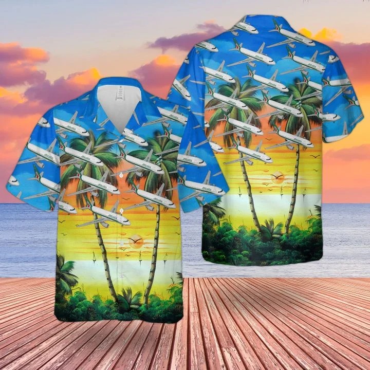 Alitalia Airbus A319100 Hawaiian Shirt