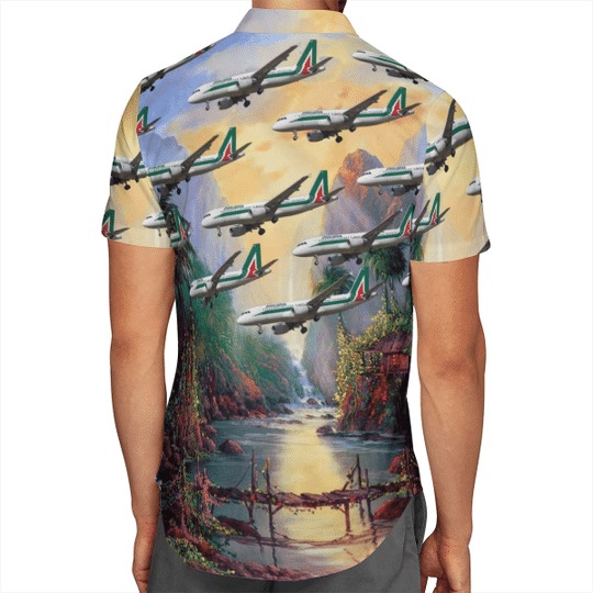 Alitalia Airbus A320-200 Hawaiian Shirt