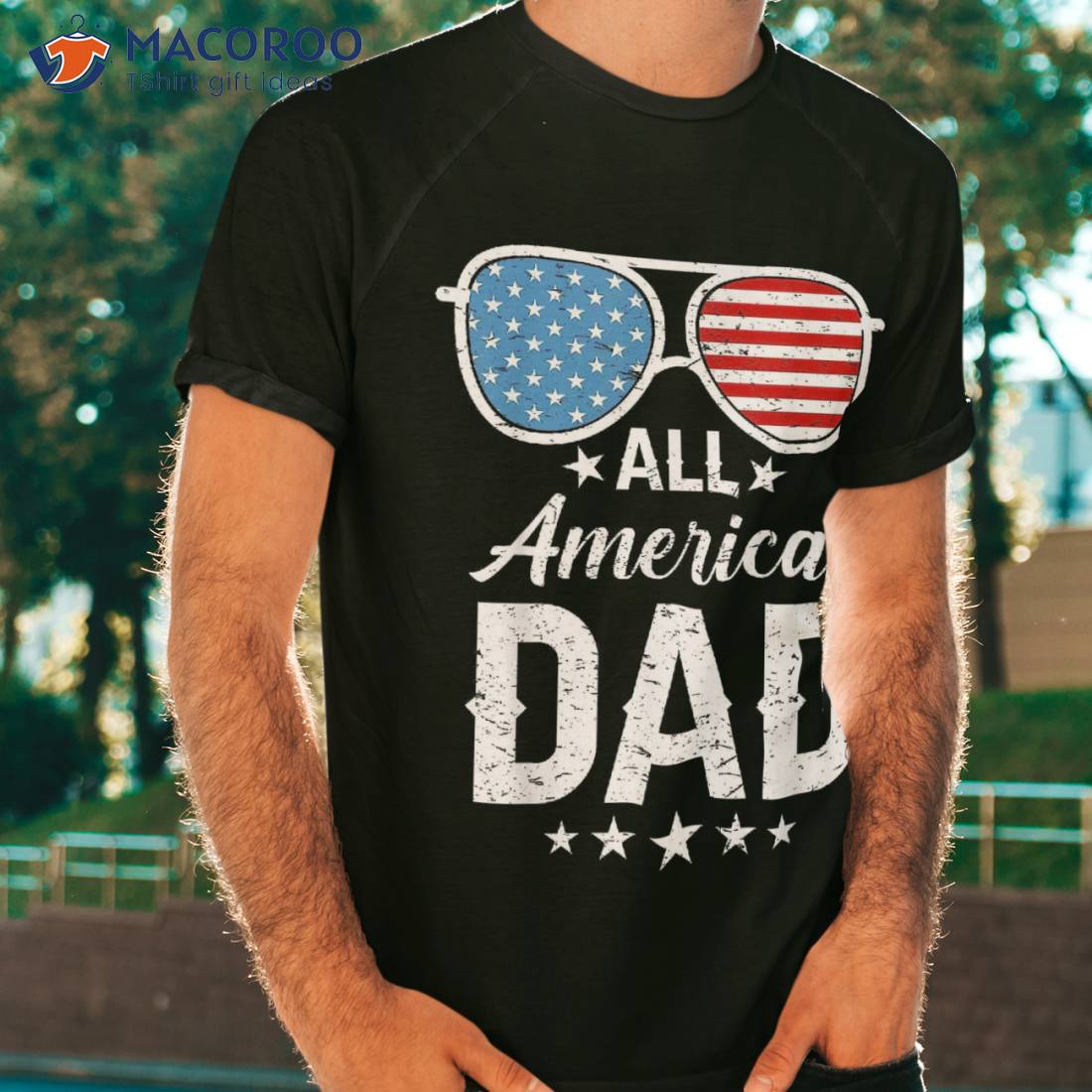 All American Dad 4th Of July Father’s Day Sunglasses Family Shirt