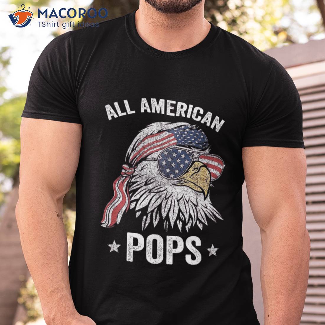 All American Pops 4th Of July Dad Grandpa Gifts Shirt