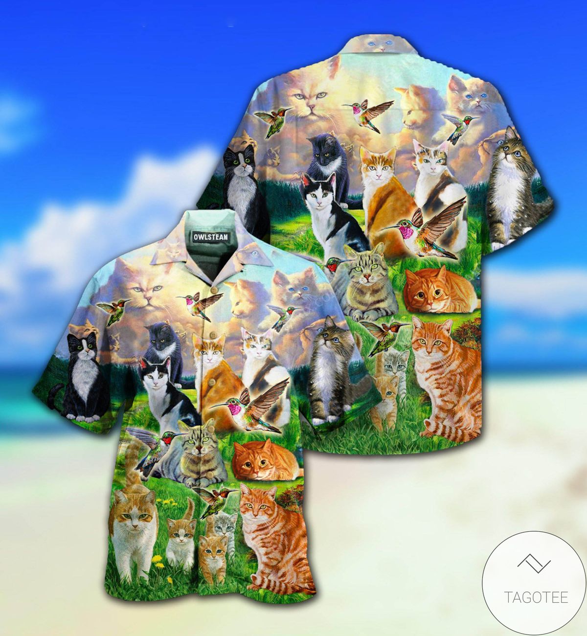 All Cats Go To Heaven Hawaiian Shirt