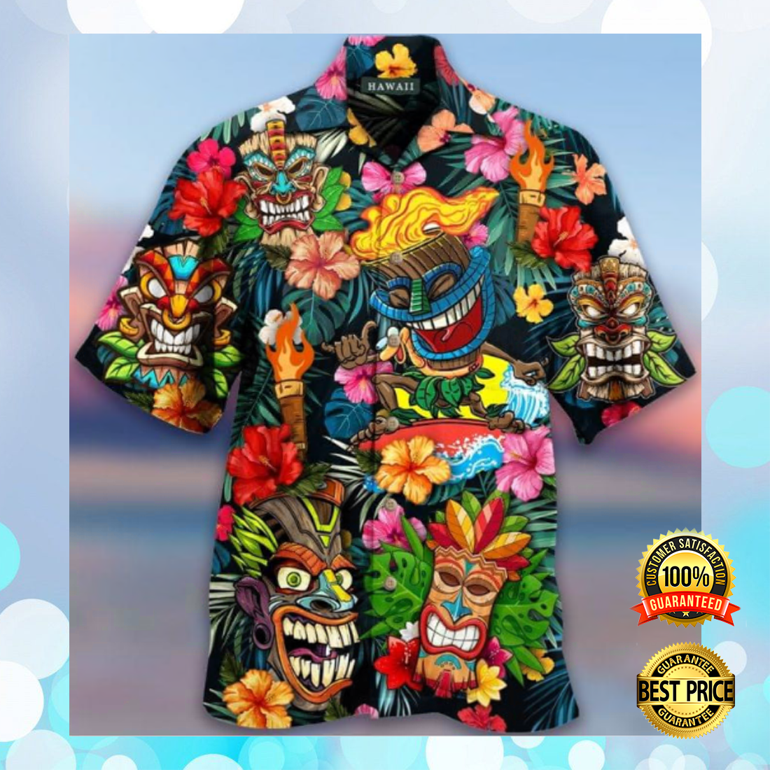 Aloha Tiki Tiki Hawaiian Shirt- Dnstyle 120921