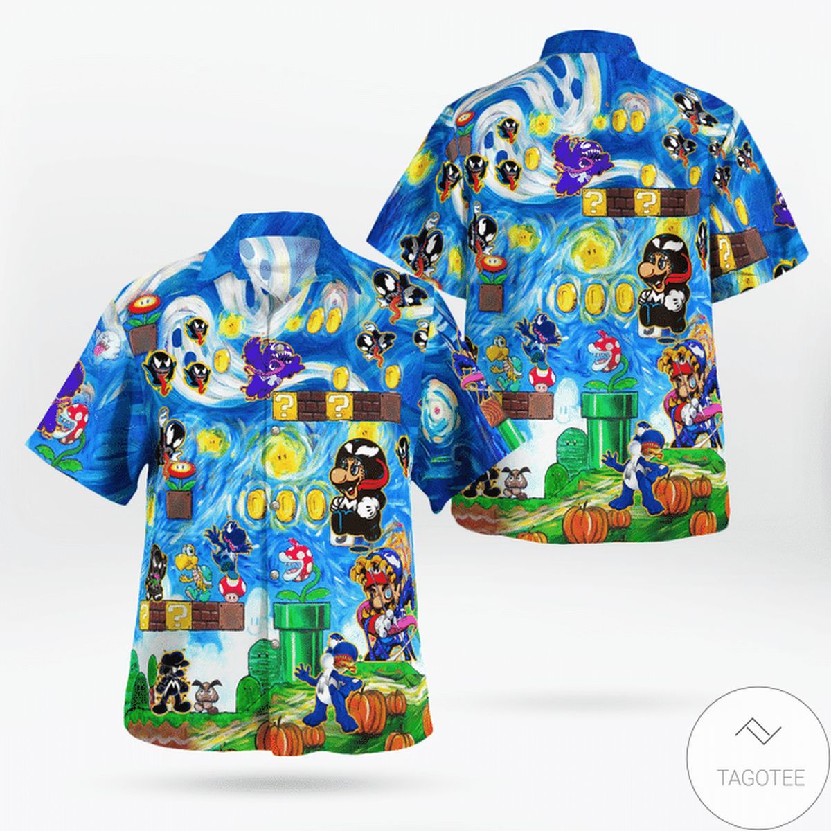 Amazing Mario Venom World Funny Hawaiian Shirt