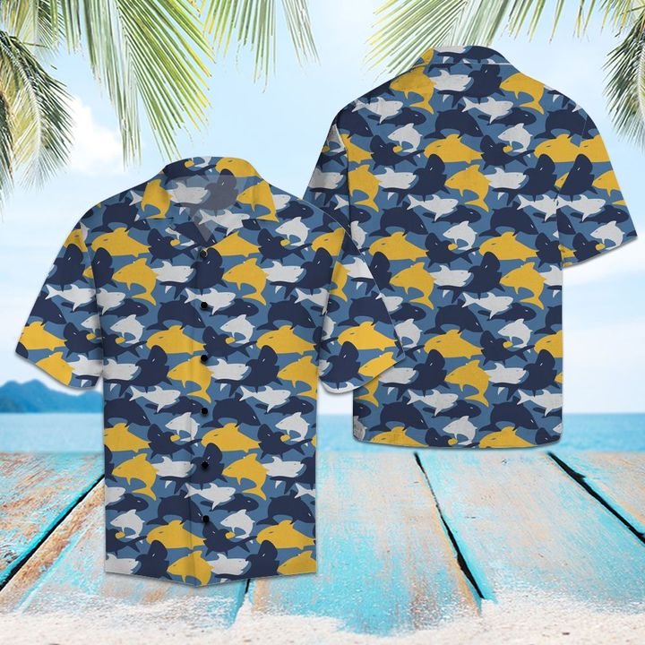 Amazing Shark Hawaiian Shirt Summer Button Up