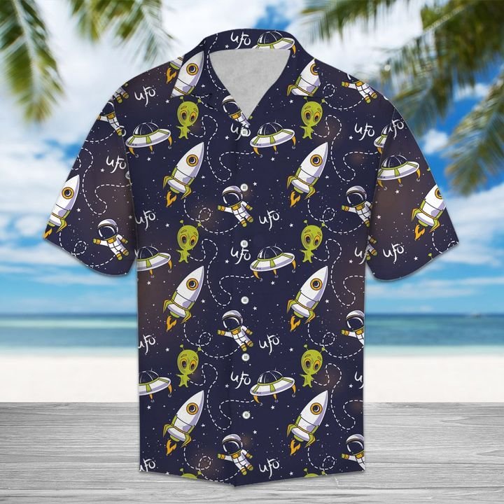 Amazing Ufo Hawaiian Shirt Summer Button Up