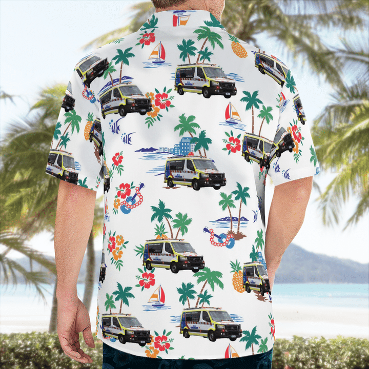 Ambulance Victoria Mercedes Benz Sprinter Hawaiian Shirt