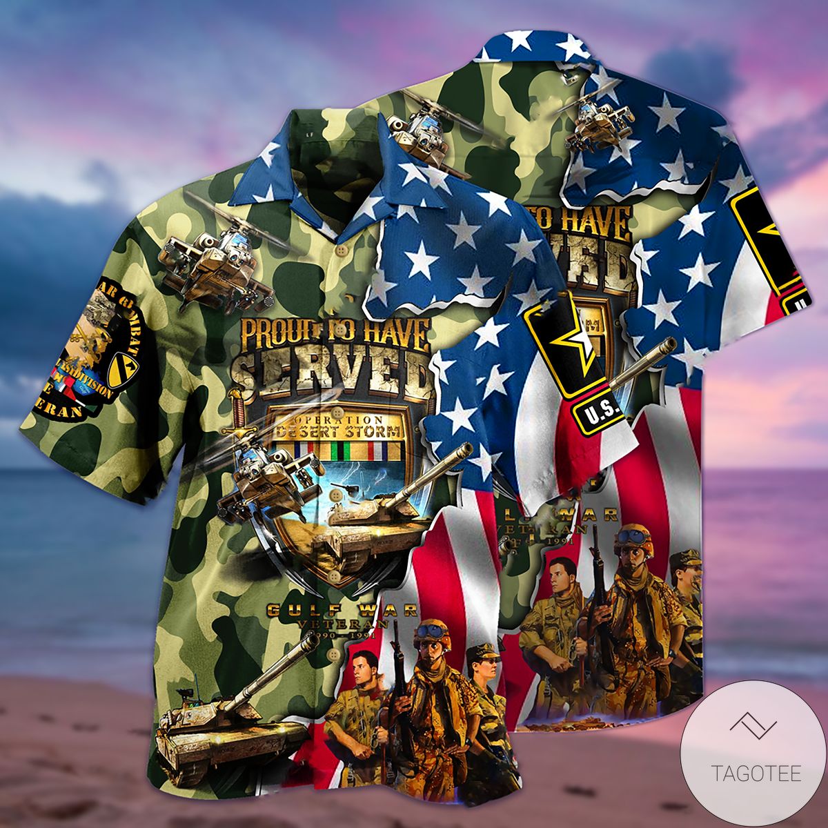 America Veteran Proud To Have Serve Hawaiian Shirt