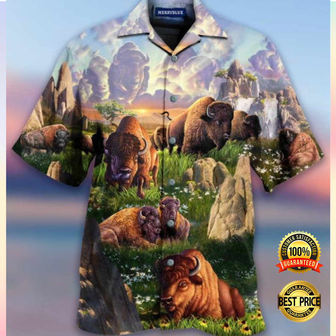 American Bison Hawaiian Shirt