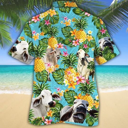 American Brahman Pineapple Hawaiian Shirt