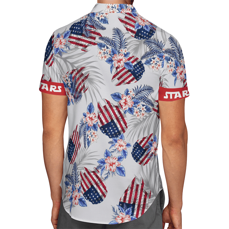 American Flag Star Wars Hawaiian Shirt