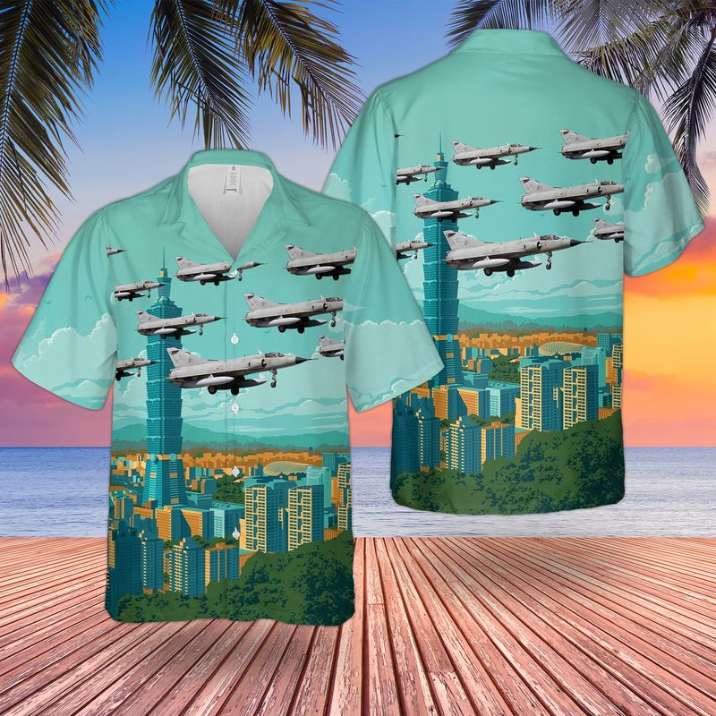 Argentine Air Force Mirage Iiiea Hawaiian Shirt Short