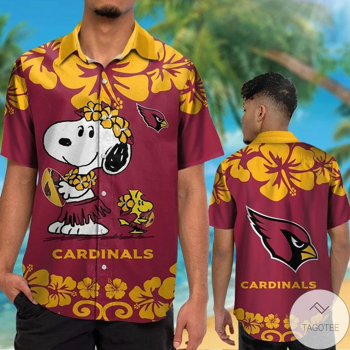 Arizona Cardinals & Snoopy Hawaiian Shirt