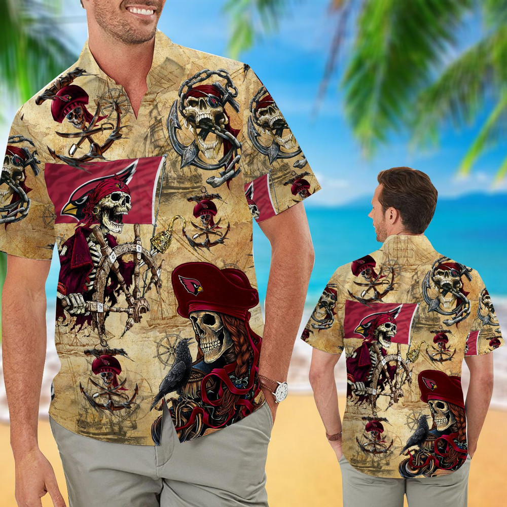 Arizona Cardinals Pirates Retro Hawaiian Shirt Hot Trendy Summer 2024