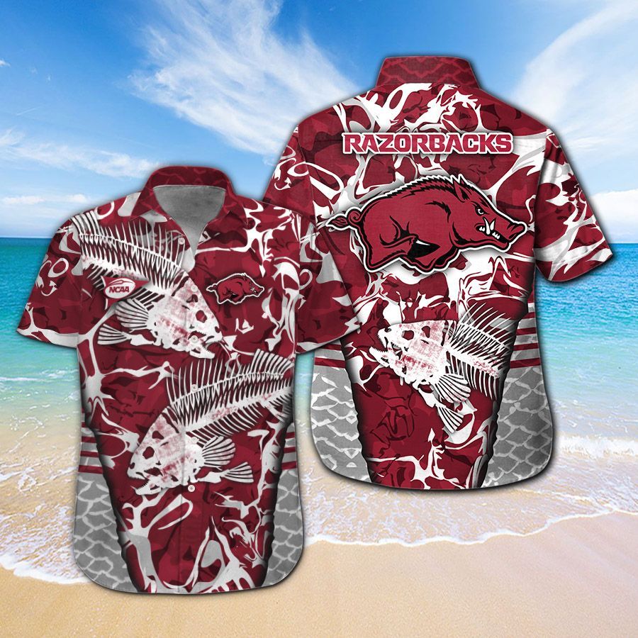 Arkansas Razorbacks Fishing Hawaiian Shirt Hot Trendy Summer 2024