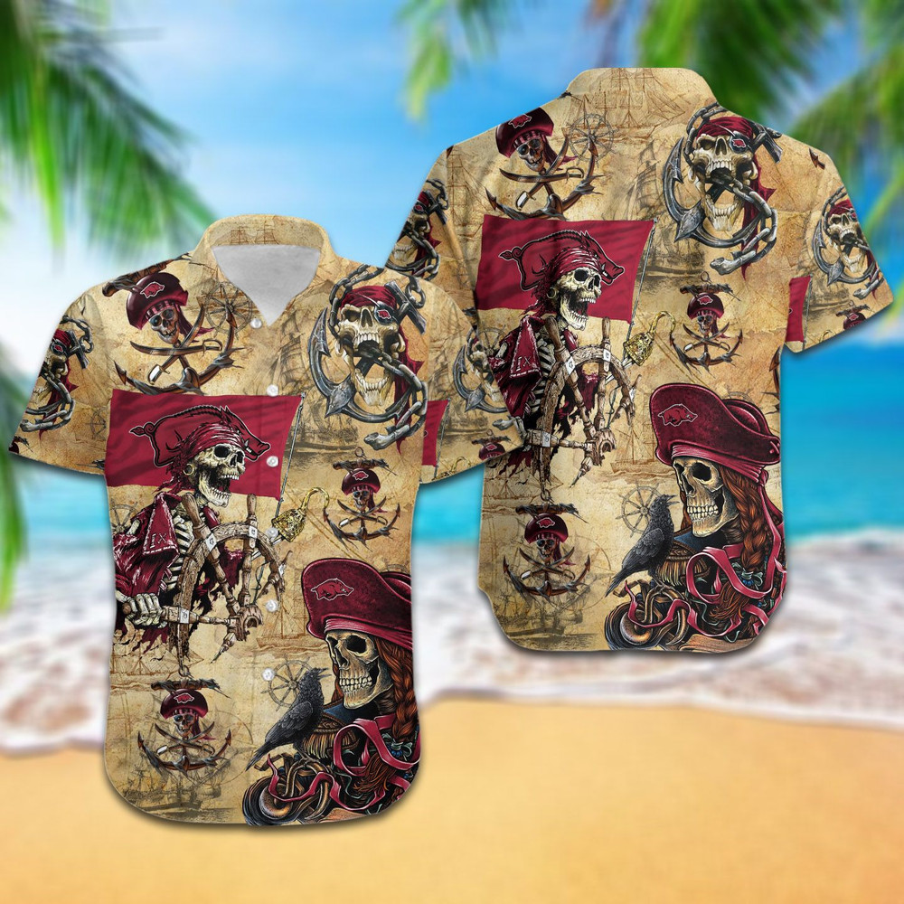 Arkansas Razorbacks Pirates Retro Hawaiian Shirt Hot Trendy Summer 2024