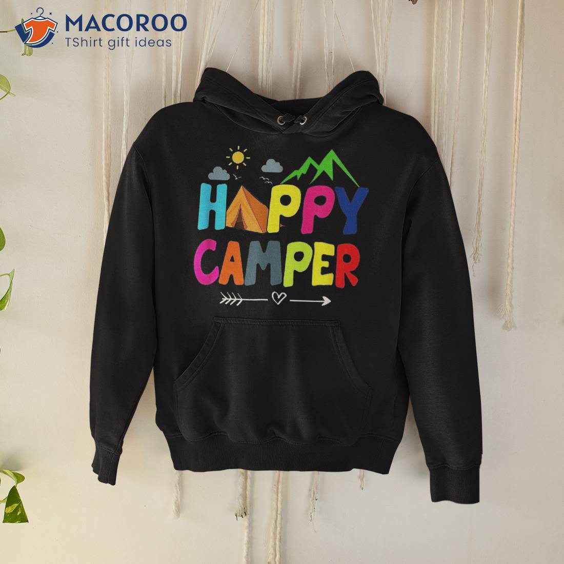 Arrow Camper Happy Summer Camp Camping Gift Kids Shirt