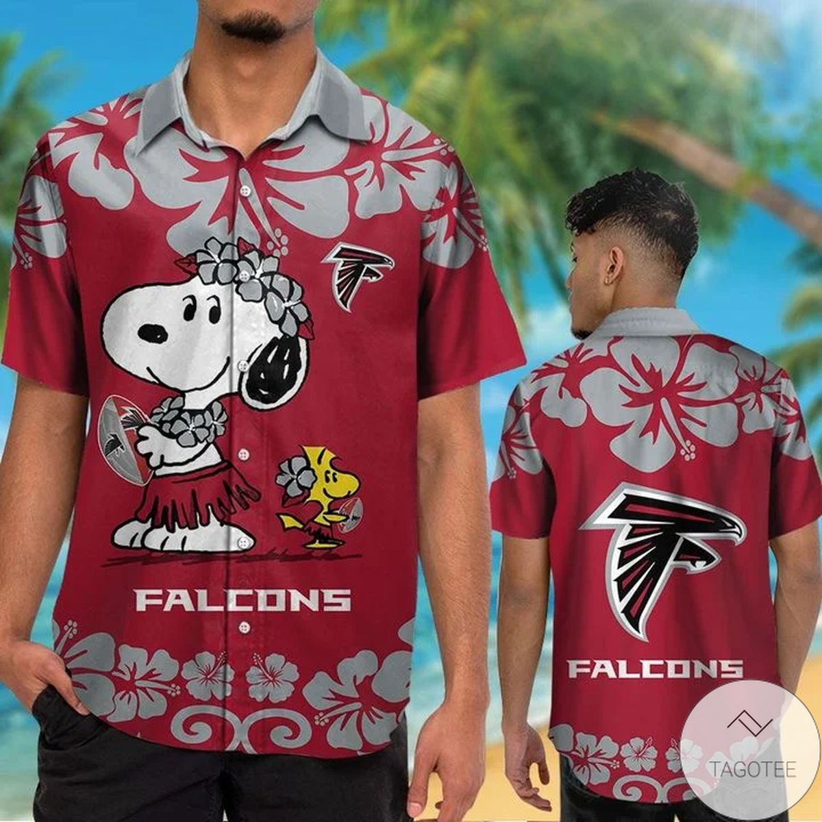 Atlanta Falcons & Snoopy Hawaiian Shirt