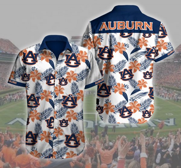 Auburn Tigers Hawaiian Shirt Summer Button Up