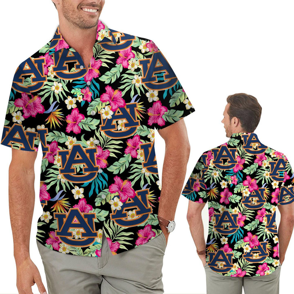 Auburn Tigers Hibiscus Hawaiian Shirt Hot Trendy Summer 2024