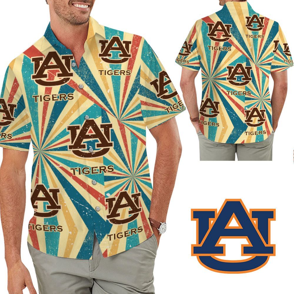 Auburn Tigers Retro Hawaiian Shirt Hot Trendy Summer 2024