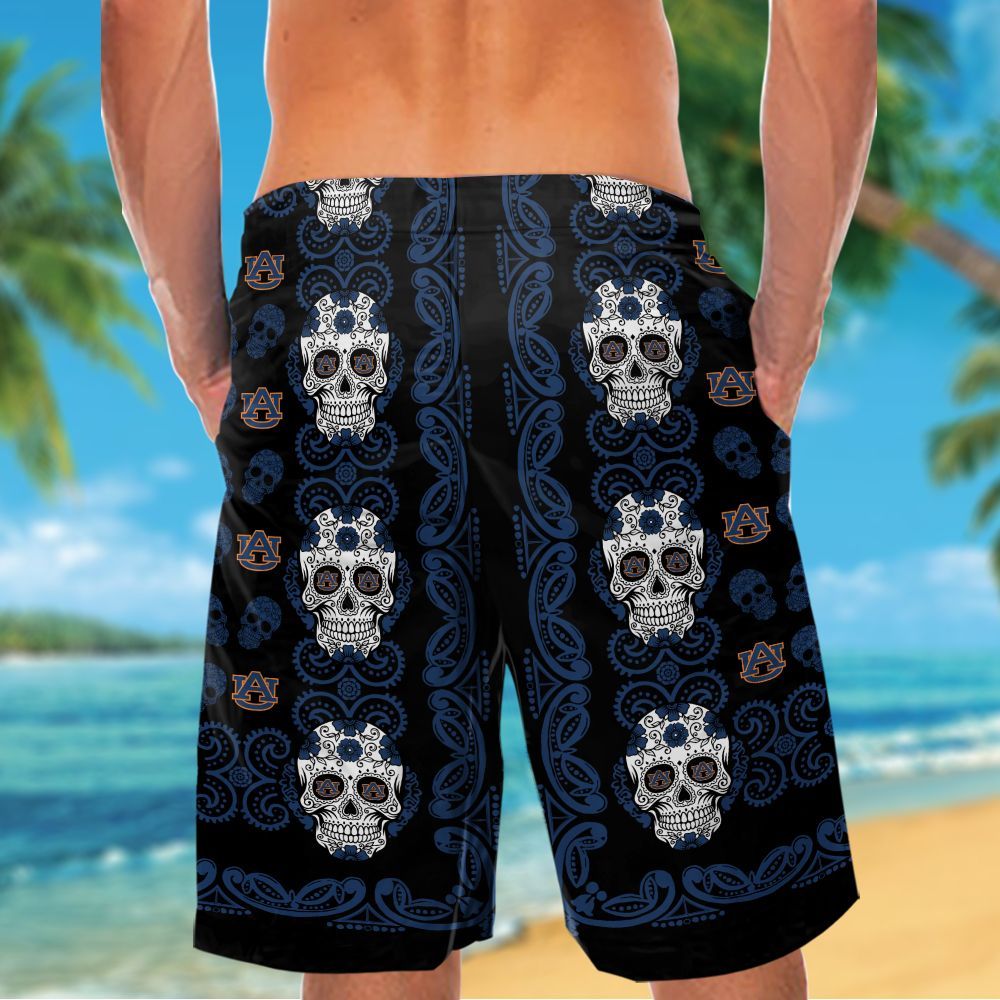 Auburn Tigers Skull Hawaiian Shirt Hot Trendy Summer 2024