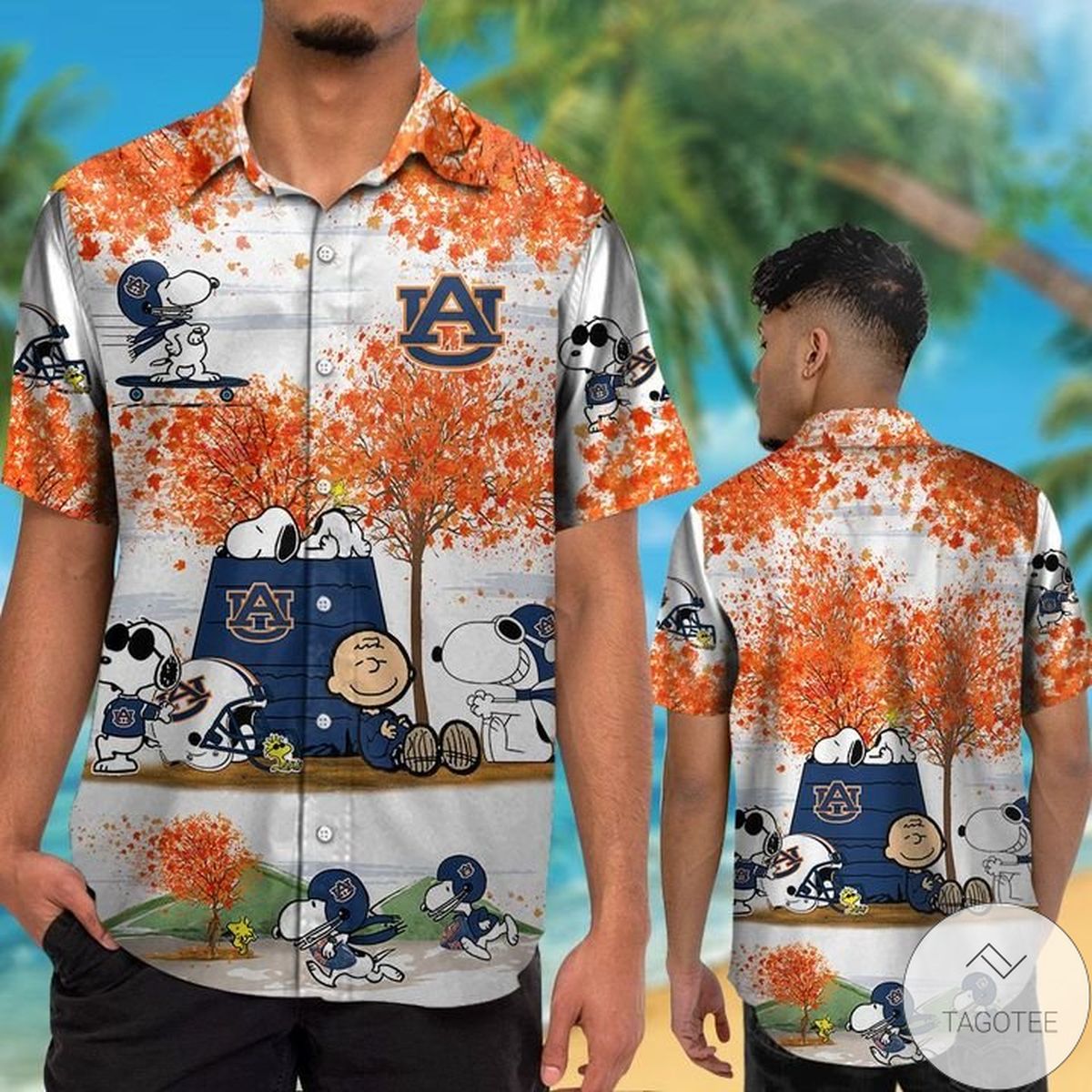 Auburn Tigers Snoopy Autumn Hawaiian Shirt