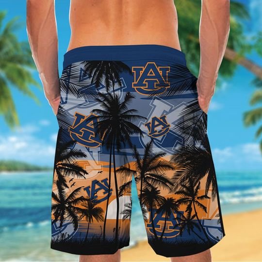 Auburn Tigers Tropical Hawaiian Shirt Short